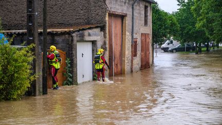 Metz inondées le 17 mai 2024. (ARNAUD BEINAT / MAXPPP)