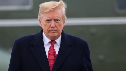 Le président américain, Donald Trump, le 9 novembre 2018 dans le Maryland (Etats-Unis).&nbsp; (SAUL LOEB / AFP)