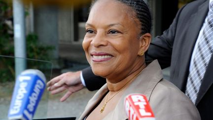 La ministre de la Justice, Christiane Taubira, le 1er septembre 2012 &agrave; Bordeaux (Gironde). (JEAN-PIERRE MULLER / AFP)