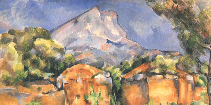 La montagne Sainte Victoire vue de Bibémus par Paul Cézanne
