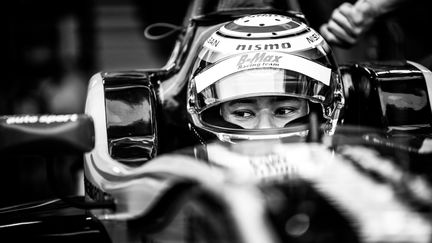 Le pilote automobile Jann Mardenborough s'est fait remarquer lors d'un concours annuel ouvert aux joueurs du jeu vidép Grand Turismo, en 2016. Ici, sur le circuit du Grand Prix de Macao. (ANTONIN VINCENT / DPPI MEDIA via AFP)