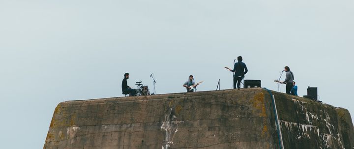 Fuzeta en live session sur le toit du bunker sous-marins de Lorient
 (Gaël Mathieu)