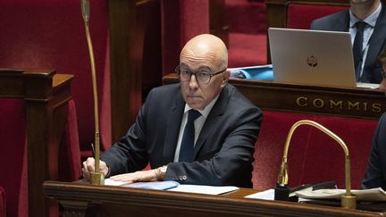 Eric Ciotti, le président du parti Les Républicains, à l'Assemblée nationale, à Paris, le 7 décembre 2023. (MAGALI COHEN / HANS LUCAS / AFP)