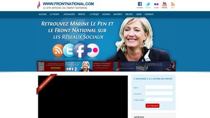 Le Front national a lancé son nouveau site le 24 octobre 2011. (Front national)