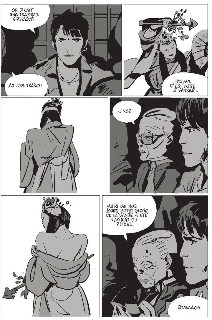 Extrait de la bande dessinée "Océan Noir". Pour cet ouvrage, Bastien Vivès et Martin Quenehen ont revisité le personnage de Corto Maltese crée par Hugo Pratt.&nbsp; (CASTERMAN)