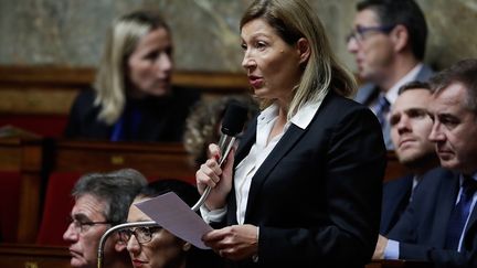 Natalia Pouzyreff, députée LREM, à l'Assemblée nationale, le 13 novembre 2018. (THOMAS SAMSON / AFP)