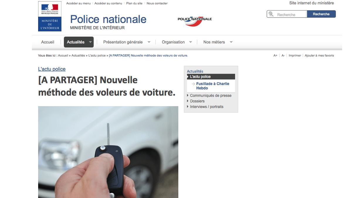 Gare aux voleurs de voiture équipés de brouilleurs électroniques