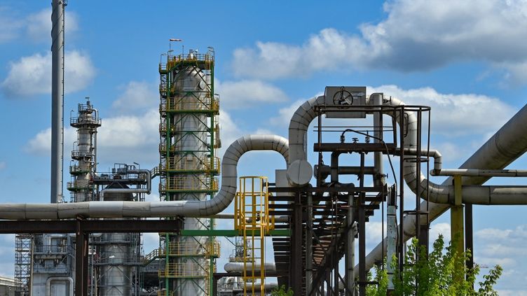 Schwedt Refinery (Germany), July 4, 2022 Russian crude oil is supplied by pipeline.  (PATRICK PLEUL/DPA/AFP)