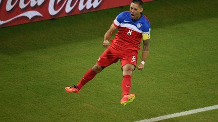 L'arri&egrave;re am&eacute;ricain Clint Dempsey lors du match contre le Ghana &agrave; Natal, le 16 juin 2014. (JAVIER SORIANO / AFP)