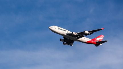 Un Boeing 747 de la compagnie Qantas, le 22 juillet 2020 à Sydney (Australie). (MAXPPP)