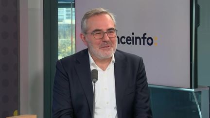 Christophe Drevet, directeur général de la Fédération française des industries du jouet, était l'invité de franceinfo le 24 octobre 2024. (FRANCEINFO / RADIOFRANCE)