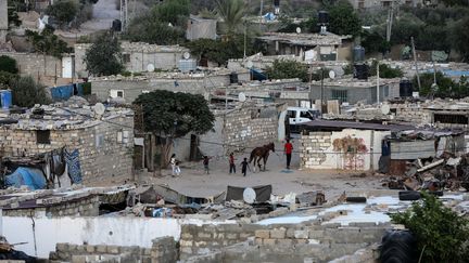 Dans le sud de la bande de Gaza, le 25 août 2018. (MAHMUD HAMS / AFP)