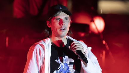 Le rappeur français Orelsan en concert dans le cadre du festival des "Plages électroniques", à Cannes, le 11 août 2019. (SYSPEO / SIPA)