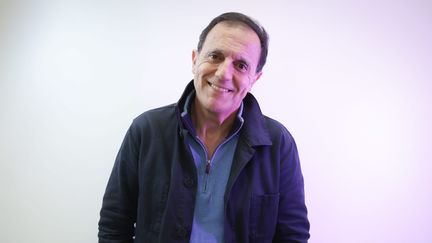 Le comédien et ex animateur Thierry Beccaro à Paris le 27 octobre 2021 (FRED DUGIT / MAXPPP)