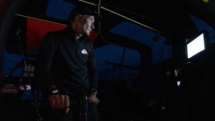 Le skipper Jérémie Beyou à bord de son Imoca Charal 2. (MAXIME MERGALET / CHARAL)