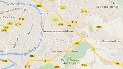 Les faits se sont d&eacute;roul&eacute;s sur la commune de&nbsp;Chennevi&egrave;res-sur-Marne (Vak-de-Marne). ( GOOGLE MAPS)