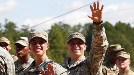 &nbsp; (Les deux femmes de l'US Army qui font partie désormais de l'élite © Reuters Pictures)