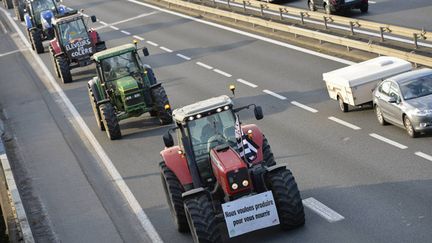 &nbsp; (Illustration mobilisation des agriculteurs en Bretagne © Maxppp)