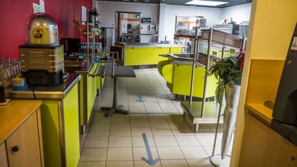 Une cantine d'entreprise à Vesoul (Haute-Saone). Photo d'illustration. (Jean-Francois FERNANDEZ / RADIO FRANCE)