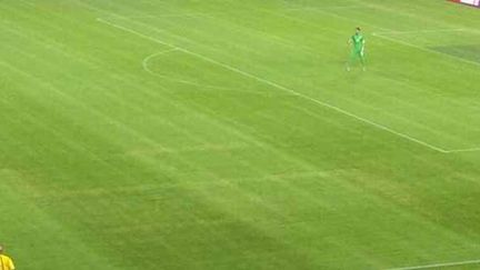 Vendredi dernier, les spectateurs du match Croatie-Italie (1-1) ont pu distinguer le symbole nazi, gravé dans la pelouse de Split. 