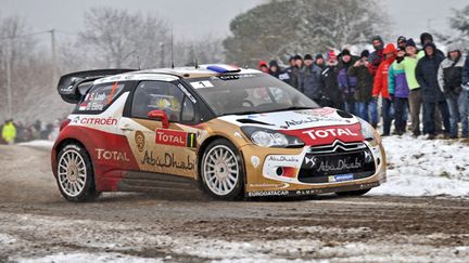 Le nonuple champion du monde, Sébastien Loeb, sur les routes du Monte-Carlo