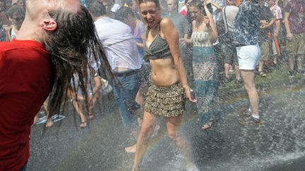 La parade gay annuelle "Europride", le 17 juillet 2010, à Varsovie. (AFP)