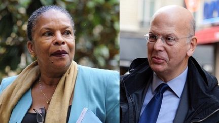 La ministre de la Justice,&nbsp;Christiane Taubira, est vis&eacute;e par une plainte de l'ancien conseiller de Nicolas Sarkozy, Patrick Buisson, depuis le 11 d&eacute;cembre 2012. (MIGUEL MEDINA / AFP)