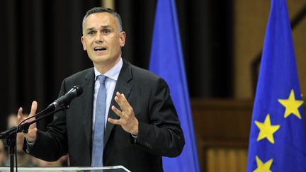 L'eurodéputé Arnaud Danjean lors des élections européennes, le 13 mai 2014. (/NCY / MAXPPP)