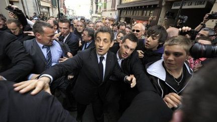 Nicolas Sarkozy à Bayonne (Pyrénées-Atlantiques) (AFP)