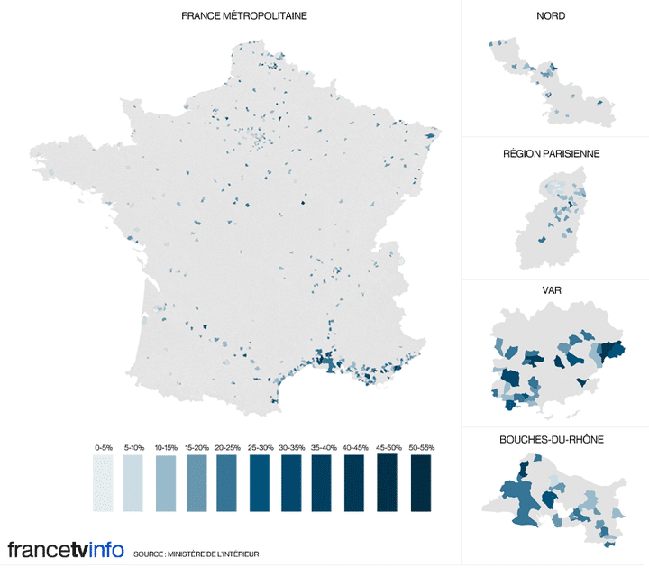 Carte du Front National (franceinfo)