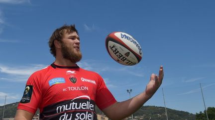 Le troisième ligne sud-africain du RC Toulon, Duane Vermeulen. (BORIS HORVAT / AFP)