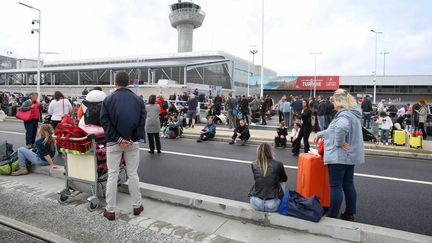 L'aéroport de Bordeaux-Mérignac a été évacué suite à une alerte à la bombe le 18 octobre 2023. (STEPHANE LARTIGUE / MAXPPP)