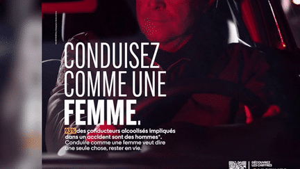 "Conduisez comme une femme" : c’est le slogan choc d’une nouvelle campagne de sécurité routière. Les conductrices ont en effet beaucoup moins de risques d’accident mortels. C'est aussi une manière de lutter contre les clichés sexistes. (France 2)