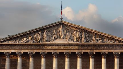 Le Palais-Bourbon, o&ugrave; si&egrave;ge l'Assembl&eacute;e nationale, &agrave; Paris. (MANUEL COHEN / AFP)