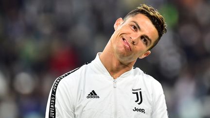 Cristiano Ronaldo, le 3 mai 2019, lors du match entre Juventus et Torino à Turin (Italie). (MASSIMO PINCA / X06511)