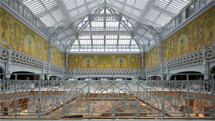 Verrière du bâtiment Pont-Neuf de La Samaritaine à Paris, juin 2021 (Pierre-Olivier Deschamps/Agence VU)