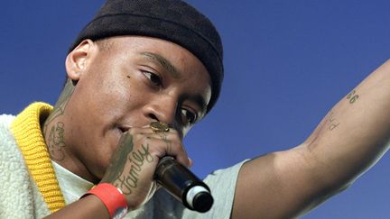 Le rappeur Rejjie Snow au festival de musique Les 3 éléphants à Laval en 2017. (MARC OLLIVIER / MAXPPP)