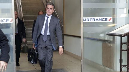  (Le PDG d'Air-France KLM, Alexandre de Juniac, a reçu les syndicats au siège de l'entreprise © MaxPPP)