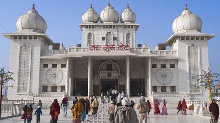 &nbsp; (Pèlerinage hindou à Mathura, région d'Uttar Pradesh en Inde © FRILET/SIPA)