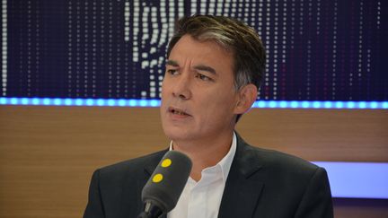 Olivier Faure,&nbsp;président du groupe Nouvelle Gauche, député de Seine-et-Marne. (RADIO FRANCE / JEAN-CHRISTOPHE BOURDILLAT)