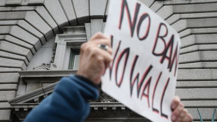 Manifestation contre le décret anti-immigration  (ELIJAH NOUVELAGE / GETTY IMAGES NORTH AMERICA / AFP)