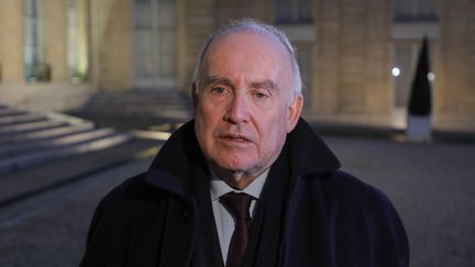 &nbsp;Dominique Bussereau, le 21 février 2019, au palais de l'Elysée. (LUDOVIC MARIN / AFP)