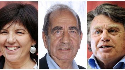 Montage : Katy Guyot (PS), Etienne Mourrut (UMP) et Gilbert Collard (FN) (AFP/SYLVAIN THOMAS)