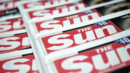 Le tablo&iuml;d britannique "The Sun" publie, depuis 1970, une pin-up aux seins nus en page 3. (  MAXPPP)