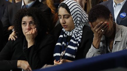 Les supporters de Clinton à la soirée électorale de New-York. (LUCAS JACKSON / REUTERS)