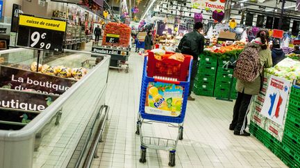 &nbsp; (La consommation de produits alimentaires est restée stable en octobre © Maxppp)