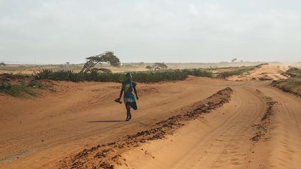 La région la plus durement touchée se situe autour d'Ambovombe-Androy, où la malnutrition aiguë globale atteint 27% de la population. Des dizaines de milliers d'hectares de champs sont transformés en poussière.&nbsp; &nbsp; (RIJASOLO/AFP)