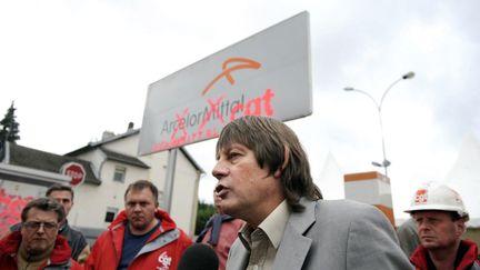 Bernard Thibault &agrave; Florange (Moselle), le 3 octobre 2012. (JEAN-CHRISTOPHE VERHAEGEN / AFP)