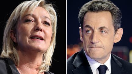 Le "Wall Street Journal" fustige le "cynisme" de Nicolas Sarkozy, qui chercherait &agrave; s&eacute;duire les &eacute;lecteurs de Marine Le Pen. (LIONEL BONAVENTURE / POOL)