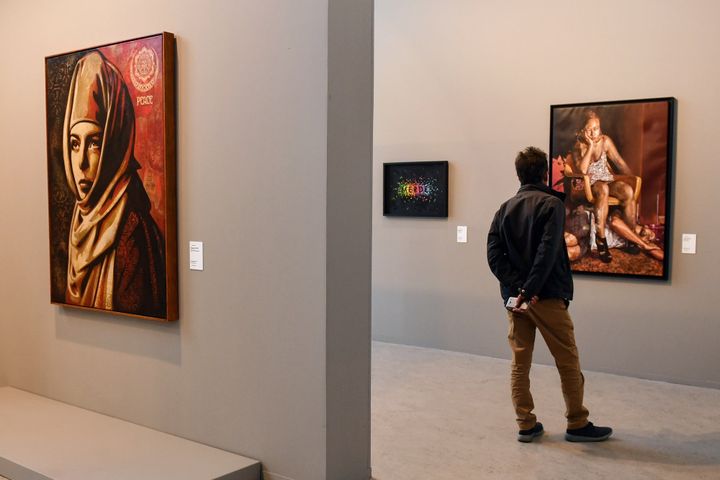 Exposition "Conquête urbaine" au musée des Beaux-Arts de Calais (DENIS CHARLET / AFP)